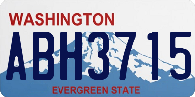WA license plate ABH3715
