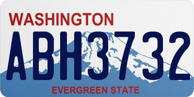 WA license plate ABH3732