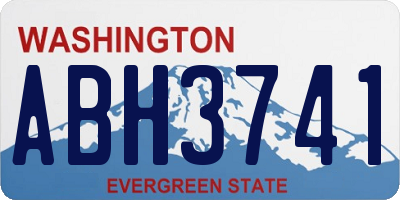 WA license plate ABH3741