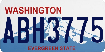 WA license plate ABH3775