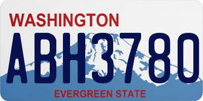 WA license plate ABH3780