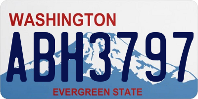 WA license plate ABH3797