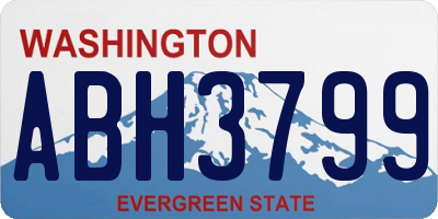 WA license plate ABH3799