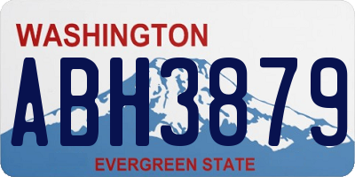 WA license plate ABH3879