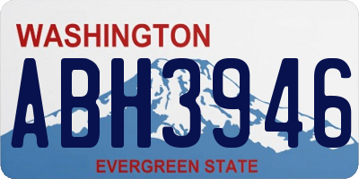 WA license plate ABH3946