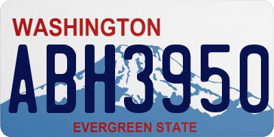 WA license plate ABH3950