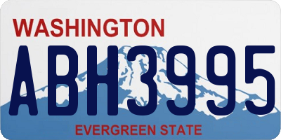 WA license plate ABH3995