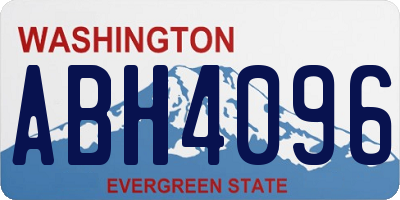 WA license plate ABH4096