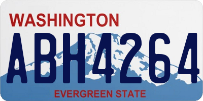WA license plate ABH4264