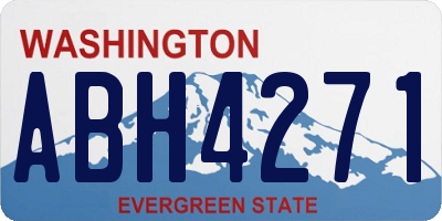 WA license plate ABH4271