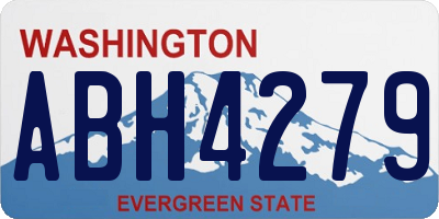 WA license plate ABH4279