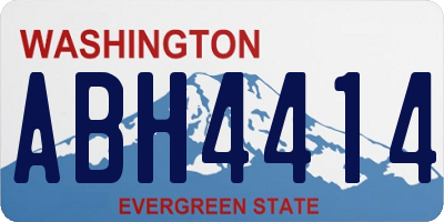 WA license plate ABH4414