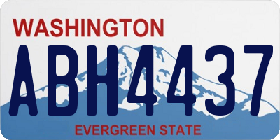 WA license plate ABH4437