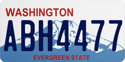 WA license plate ABH4477