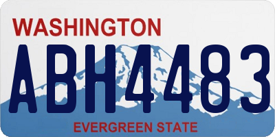 WA license plate ABH4483