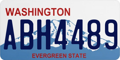 WA license plate ABH4489