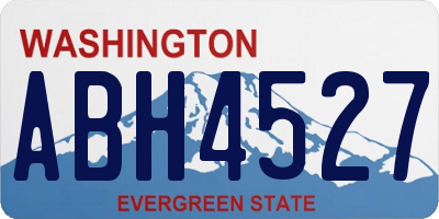 WA license plate ABH4527