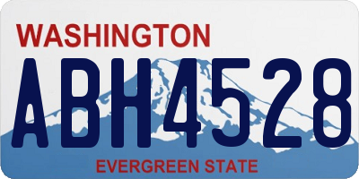 WA license plate ABH4528