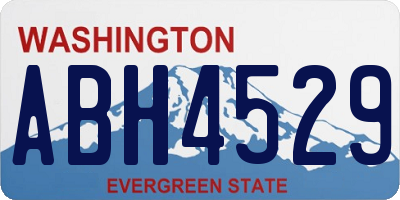 WA license plate ABH4529