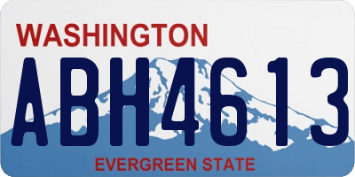 WA license plate ABH4613