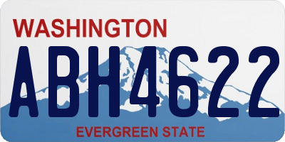 WA license plate ABH4622