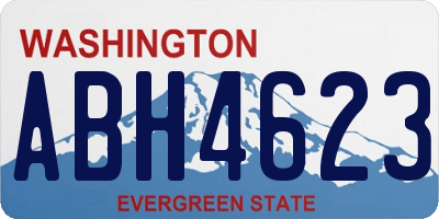 WA license plate ABH4623