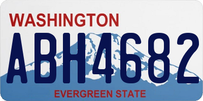 WA license plate ABH4682