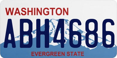 WA license plate ABH4686
