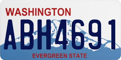 WA license plate ABH4691