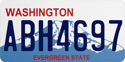 WA license plate ABH4697