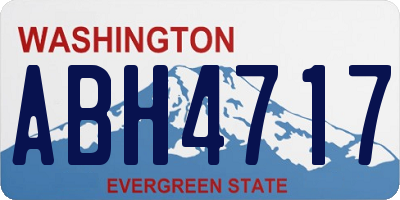 WA license plate ABH4717