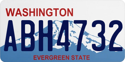 WA license plate ABH4732