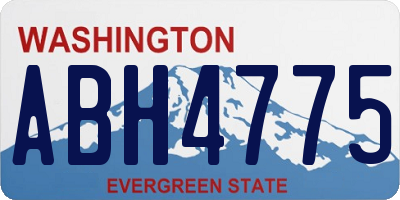 WA license plate ABH4775