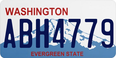 WA license plate ABH4779