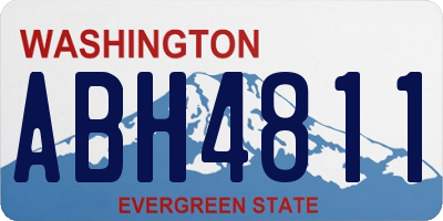 WA license plate ABH4811