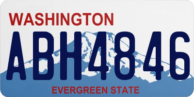 WA license plate ABH4846