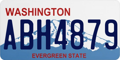 WA license plate ABH4879