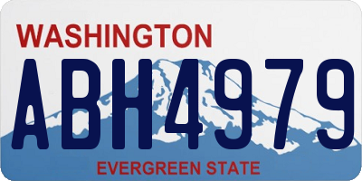WA license plate ABH4979