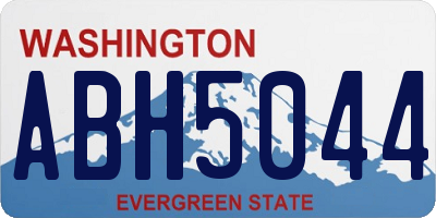 WA license plate ABH5044