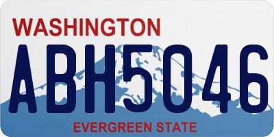 WA license plate ABH5046