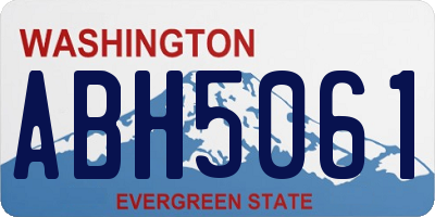 WA license plate ABH5061