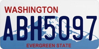 WA license plate ABH5097