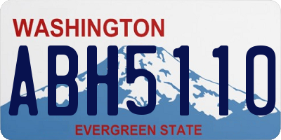 WA license plate ABH5110