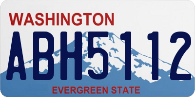 WA license plate ABH5112