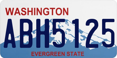 WA license plate ABH5125