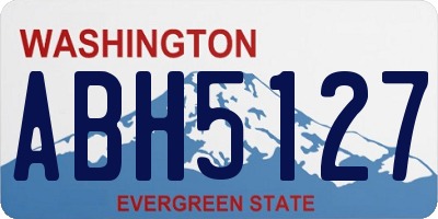 WA license plate ABH5127