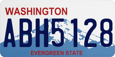 WA license plate ABH5128