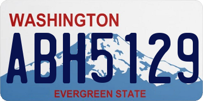 WA license plate ABH5129