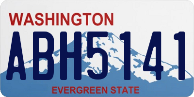 WA license plate ABH5141