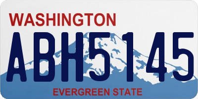 WA license plate ABH5145